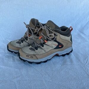 VTG Salomon Men's Sensifit Contagrip Hiking Boots Tan Orange Outdoor Size 8.5
